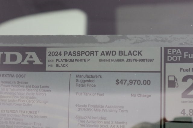 2024 Honda Passport AWD BLACK EDITION